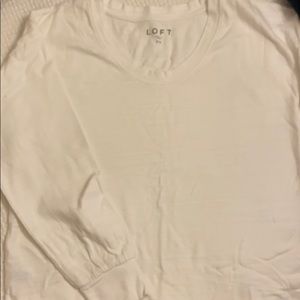 White lightweight thermal sweater